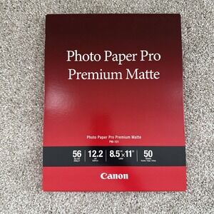 Canon PM 101 Photo Paper Pro‎ 8.5x11 Matte 50 Pack for Fine Art Printing
